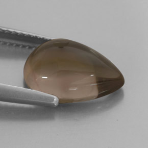 4,05 ctw natürlicher brauner Rauchquarz, Transparent, Transparent / Lichtdurchlässig