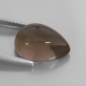 6,75 ctw natürlicher brauner Rauchquarz, Transparent, Transparent / Lichtdurchlässig