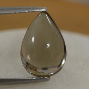 4,19 ctw natürlicher brauner Rauchquarz, Birnenform, Transparent