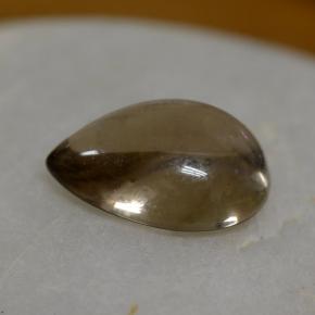 4,19 ctw natürlicher brauner Rauchquarz, Birnenform, Transparent