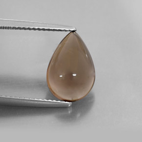 3,68 ctw natürlicher brauner Rauchquarz, Transparent, Transparent / Lichtdurchlässig