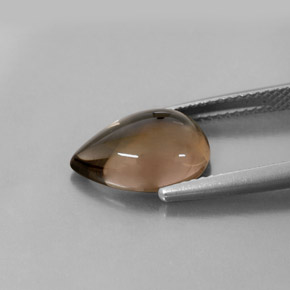 3,68 ctw natürlicher brauner Rauchquarz, Transparent, Transparent / Lichtdurchlässig