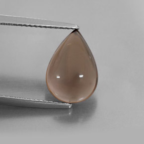 4,39 ctw natürlicher brauner Rauchquarz, Transparent, Transparent / Lichtdurchlässig