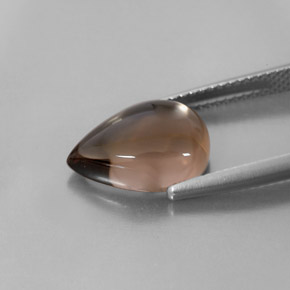 4,39 ctw natürlicher brauner Rauchquarz, Transparent, Transparent / Lichtdurchlässig