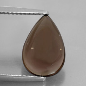 3,86 ctw natürlicher brauner Rauchquarz, Transparent, Transparent / Lichtdurchlässig