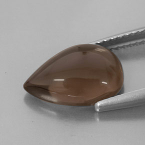 3,86 ctw natürlicher brauner Rauchquarz, Transparent, Transparent / Lichtdurchlässig