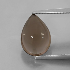 3,89 ctw natürlicher brauner Rauchquarz, Transparent, Transparent / Lichtdurchlässig