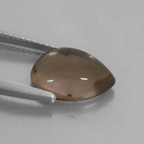 3,89 ctw natürlicher brauner Rauchquarz, Transparent, Transparent / Lichtdurchlässig