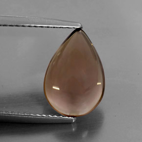 3,55 ctw natürlicher brauner Rauchquarz, Transparent, Transparent / Lichtdurchlässig