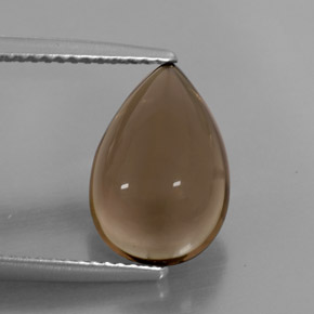 4,06 ctw natürlicher brauner Rauchquarz, Transparent, Transparent / Lichtdurchlässig