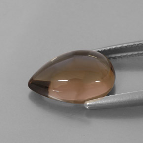 4,06 ctw natürlicher brauner Rauchquarz, Transparent, Transparent / Lichtdurchlässig