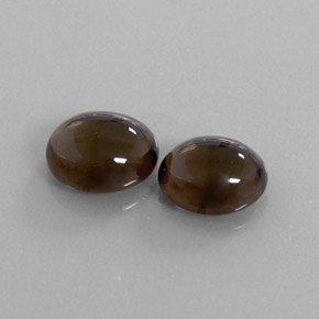  ct natürliche brauner Rauchquarz-Edelsteine, Oval Schliff, Transparent