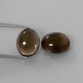  ct natürliche brauner Rauchquarz-Edelsteine, Oval Schliff, Transparent