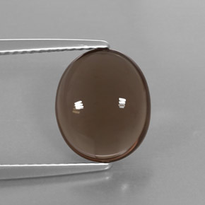 2,98 ctw natürlicher brauner Rauchquarz, Oval Schliff, Transparent
