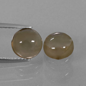  ct natürliche brauner Rauchquarz-Edelsteine, Rundschliff, Transparent