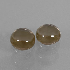  ct natürliche brauner Rauchquarz-Edelsteine, Rundschliff, Transparent