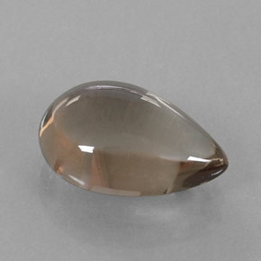 3,17 ctw natürlicher brauner Rauchquarz, Birnenform, Transparent