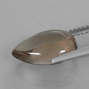 3,17 ctw natürlicher brauner Rauchquarz, Birnenform, Transparent