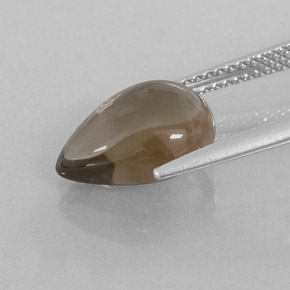 3,26 ctw natürlicher brauner Rauchquarz, Transparent, Transparent / Lichtdurchlässig