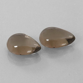  ct natürliche brauner Rauchquarz-Edelsteine, Birnenform, Transparent