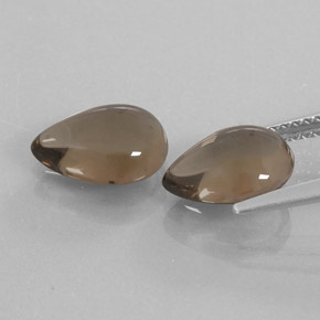  ct natürliche brauner Rauchquarz-Edelsteine, Birnenform, Transparent