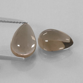  ct natürliche brauner Rauchquarz-Edelsteine, Birnenform, Transparent