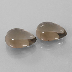  ct natürliche brauner Rauchquarz-Edelsteine, Birnenform, Transparent