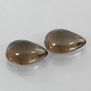  ct natürliche brauner Rauchquarz-Edelsteine, Birnenform, Transparent