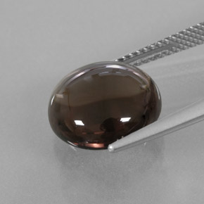 6,24 ctw natürlicher brauner Rauchquarz, Transparent, Transparent / Lichtdurchlässig