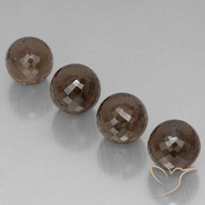27.23 ct natürliche Chocolate Brown  Rauchquarz-Edelsteine, Kugel / Ball, VVS-VS