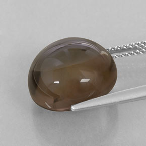 8,18 ctw natürlicher brauner Rauchquarz, Transparent, Transparent / Lichtdurchlässig