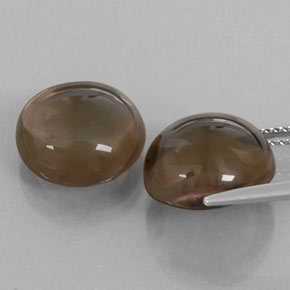 13,17 ct natürliche brauner Rauchquarz-Edelsteine, Transparent, Transparent / Lichtdurchlässig