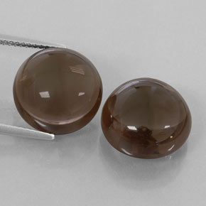  ct natürliche brauner Rauchquarz-Edelsteine, Transparent, Transparent / Lichtdurchlässig