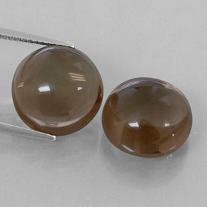  ct natürliche brauner Rauchquarz-Edelsteine, Transparent, Transparent / Lichtdurchlässig