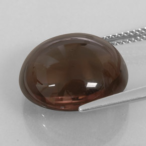 10,96 ctw natürlicher brauner Rauchquarz, Transparent, Transparent / Lichtdurchlässig