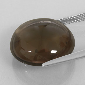 11,68 ctw natürlicher brauner Rauchquarz, Transparent, Transparent / Lichtdurchlässig