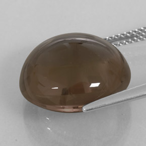 12,05 ctw natürlicher brauner Rauchquarz, Transparent, Transparent / Lichtdurchlässig