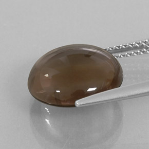 5,65 ctw natürlicher brauner Rauchquarz, Transparent, Transparent / Lichtdurchlässig