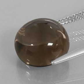 8,96 ctw natürlicher brauner Rauchquarz, Transparent, Transparent / Lichtdurchlässig