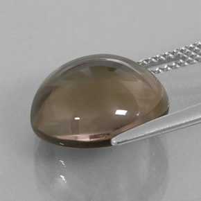 7,76 ctw natürlicher brauner Rauchquarz, Transparent, Transparent / Lichtdurchlässig