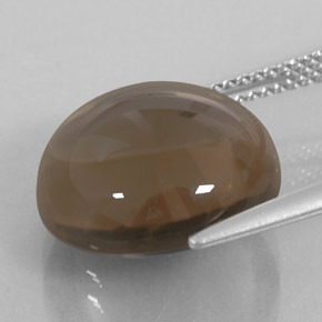 11,27 ctw natürlicher brauner Rauchquarz, Transparent, Transparent / Lichtdurchlässig