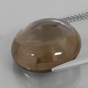 12,26 ctw natürlicher brauner Rauchquarz, Transparent, Transparent / Lichtdurchlässig
