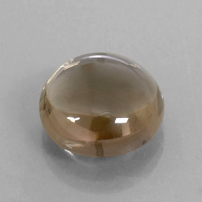 7,59 ctw natürlicher brauner Rauchquarz, Rundschliff, Transparent
