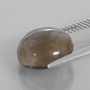 6,81 ctw natürlicher brauner Rauchquarz, Transparent, Transparent / Lichtdurchlässig