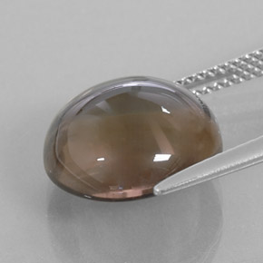 7,99 ctw natürlicher brauner Rauchquarz, Transparent, Transparent / Lichtdurchlässig