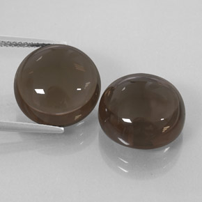  ct natürliche brauner Rauchquarz-Edelsteine, Transparent, Transparent / Lichtdurchlässig