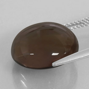 10,01 ctw natürlicher brauner Rauchquarz, Transparent, Transparent / Lichtdurchlässig