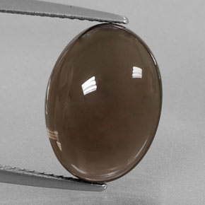 7,51 ctw natürlicher brauner Rauchquarz, Oval Schliff, Transparent