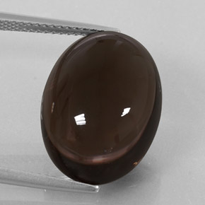 14,26 ctw natürlicher brauner Rauchquarz, Oval Schliff, Transparent