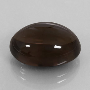 14,26 ctw natürlicher brauner Rauchquarz, Oval Schliff, Transparent